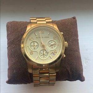 Oversized Gold Michael Kors watch
